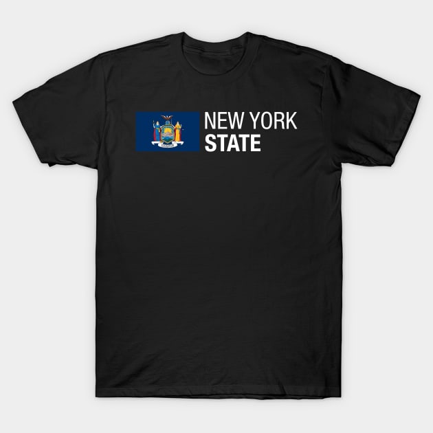 New York State Flag T-Shirt by CityNoir